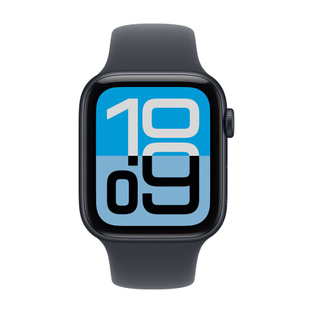 Apple Watch Series SE 3 44mm Midnight Aluminum Case with Midnight Sport Band M/L